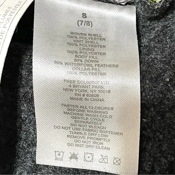 FREE COUNTRY Boys Outdoor Winter Puffer Jacket Size S 7/8 - Picture 5 of 8